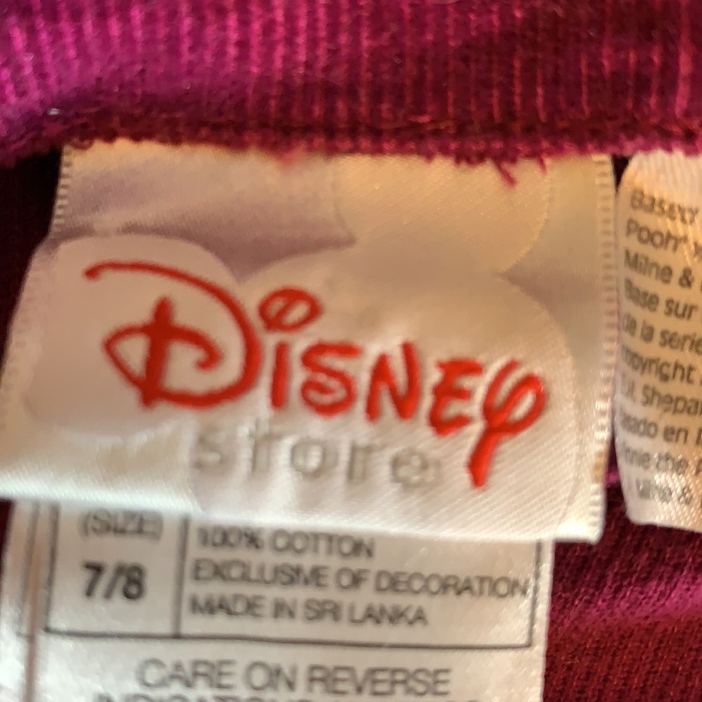 Disney Winnie the Pooh corduroy bib overalls 7-8 - Picture 8 of 10